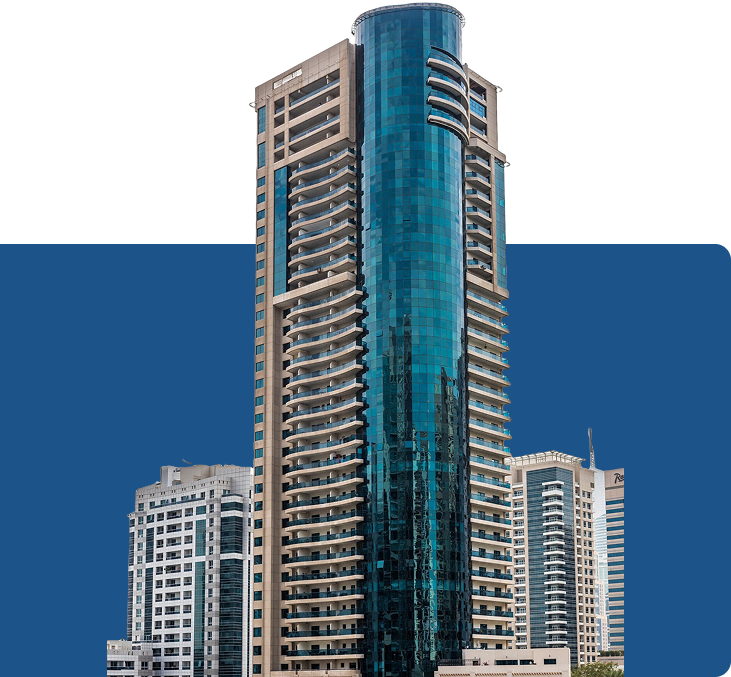 Modern city buildings