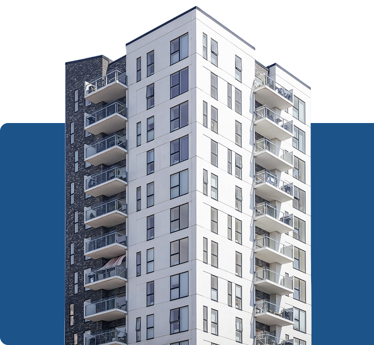 Modern apartment building